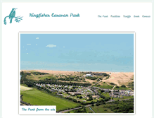Tablet Screenshot of kingfisher-caravan-park.co.uk